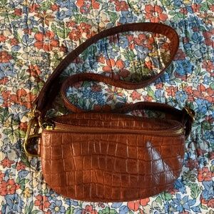 HOBO Belt Bag leather Croc Embossed EUC